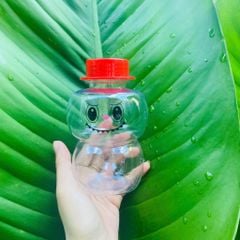 Chai Nhựa PET 350ml Hình Labubu | Chai Nhựa 350ml Hình Labubu