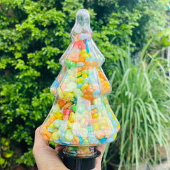 Chai Nhựa PET 400ml Hình Cây Thông noel | Chai Nhua pet