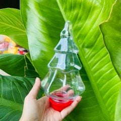 Chai Nhựa đựng trà sữa Cây Thông noel 400ml | chai nhua PET