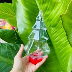 Chai Nhựa PET 400ml Hình Cây Thông noel | Chai Nhua pet