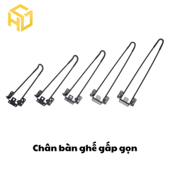 Chân bàn sắt gấp, xếp được làm từ sắt dày 7mm, sơn tĩnh điện | chân bàn gấp gọn