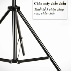 Chân Tripod Hợp Kim Nhôm/Inox Chiều Cao 2m1 | chân giá đỡ thiết bi studio