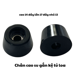 Bộ 4 Chân Cao Su Gắn Hộp Gỗ, Chân Loa, Chân Đế Cao Su Chống Trượt Cho Tủ, Kệ, Máy In 3D, CNC