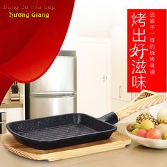 Chảo Chiên Rán Trứng Hợp Kim Nhôm Chống Dính Tay Cầm Gỗ GDNB-26