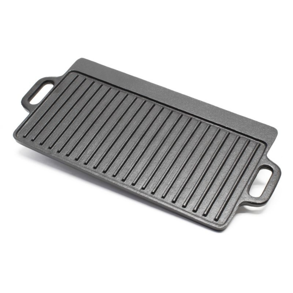 Chảo nướng đúc gang chống dính size 20 x 40 cm | chảo nướng tại bàn phong cách hàn quốc