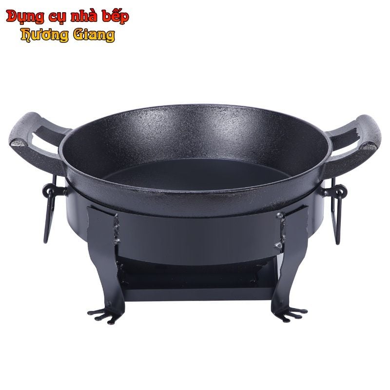 GDNB-49 Chảo Lẩu Đúc Hợp Kim Nhôm Chống Dính Kèm Bếp Cồn Nhật Bản