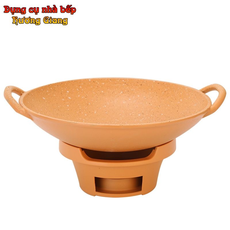 GDNB-51 Chảo Lẩu Hợp Kim Nhôm Kèm Bếp Cồn Phong Cách Nhật Bản