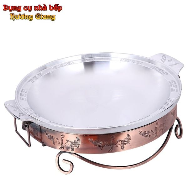 Chảo Lẩu Kèm Bếp Cồn Phong Cách Trung Hoa GDNB-22