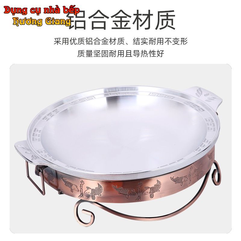 Chảo Lẩu Kèm Bếp Cồn Phong Cách Trung Hoa GDNB-22