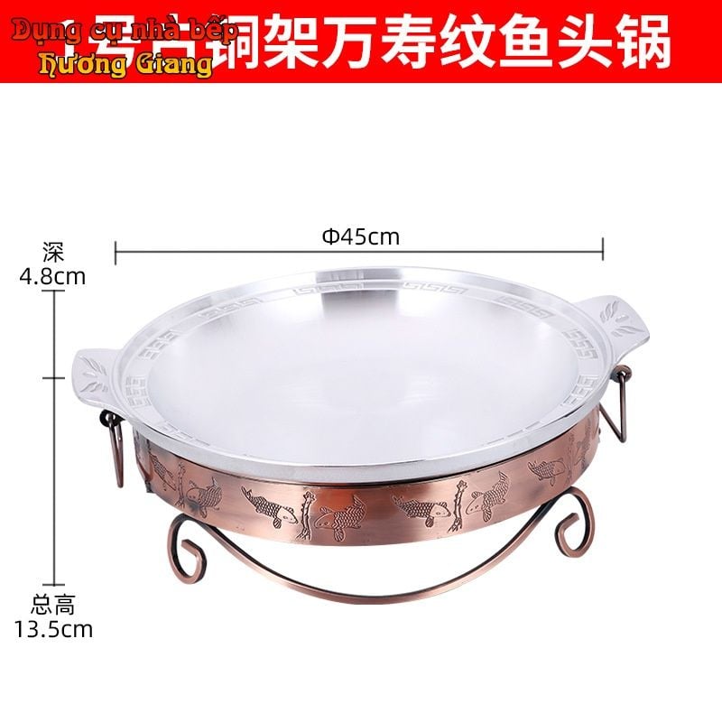 Chảo Lẩu Kèm Bếp Cồn Phong Cách Trung Hoa GDNB-22