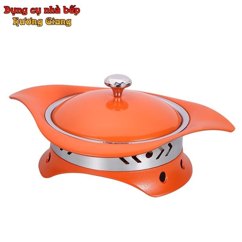 GDNB-68 Chảo Lẩu Xào Hợp Kim Nhôm Chống Dính Kèm Bếp Cồn