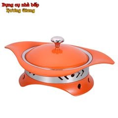 GDNB-68 Chảo Lẩu Xào Hợp Kim Nhôm Chống Dính Kèm Bếp Cồn