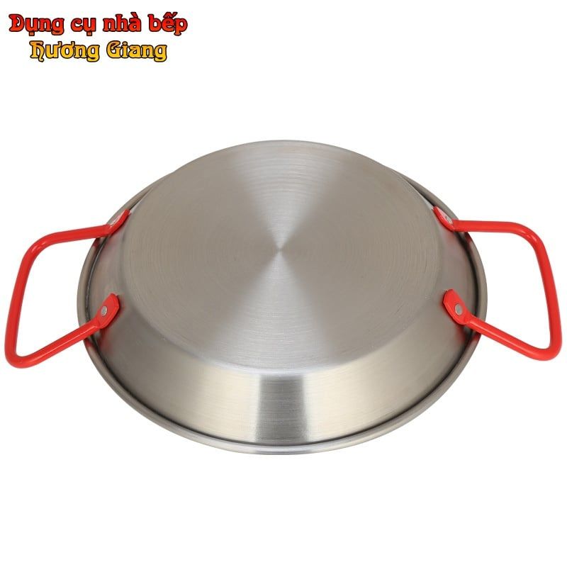 GDNB-62 Chảo Lẩu Xào Inox 304 Quai Đỏ