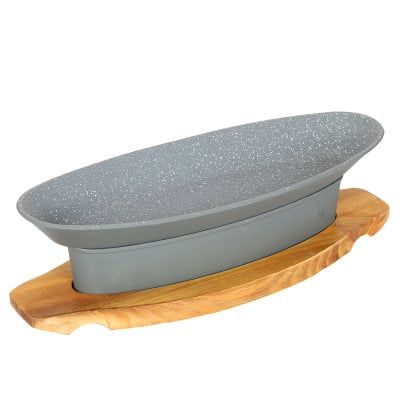 Chảo Nướng Cá Kèm Bếp Cồn Hợp Kim Nhôm Chống Dính Nhật Bản GDNB-41