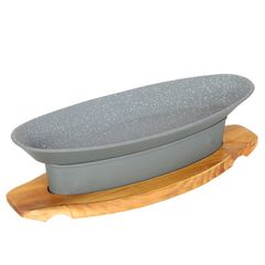 Chảo Nướng Cá Kèm Bếp Cồn Hợp Kim Nhôm Chống Dính Nhật Bản GDNB-41