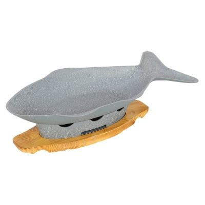 Chảo Nướng Cá Kèm Bếp Cồn Hợp Kim Nhôm Chống Dính Nhật Bản GDNB-41
