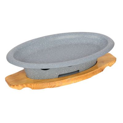 Chảo Nướng Cá Kèm Bếp Cồn Hợp Kim Nhôm Chống Dính Nhật Bản GDNB-41