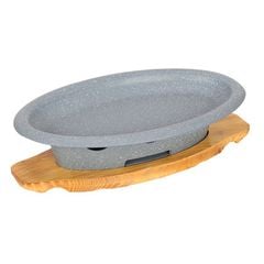 Chảo Nướng Cá Kèm Bếp Cồn Hợp Kim Nhôm Chống Dính Nhật Bản GDNB-41