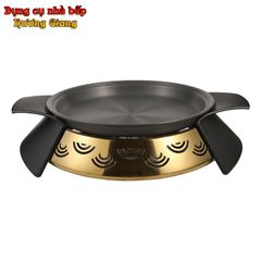 GDNB-66 Chảo Nướng Hợp Kim Nhôm Chống Dính Kèm Bếp Cồn Đúc Mạ Vàng