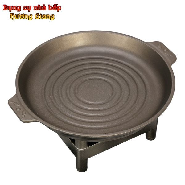 GDNB-48 Chảo Nướng Hợp Kim Nhôm Chống Dính Kèm Bếp Cồn Nhật Bản