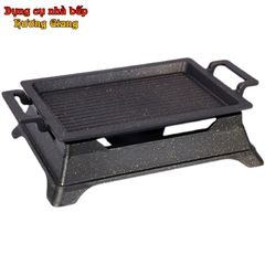 Chảo Nướng Hợp Kim Nhôm Chống Dính Kèm Bếp Cồn Nhật Bản-GDNB-21