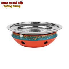 GDNB-70 Chảo Tròn Inox 304 Xào Né Kèm Bếp Cồn Hâm Nóng