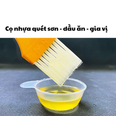 Cọ nhựa quét sơn | cọ nhựa quét dầu ăn | Cọ nhựa quét gia vị size số 6 (3cmx16 cm) Lốc 5 chiếc