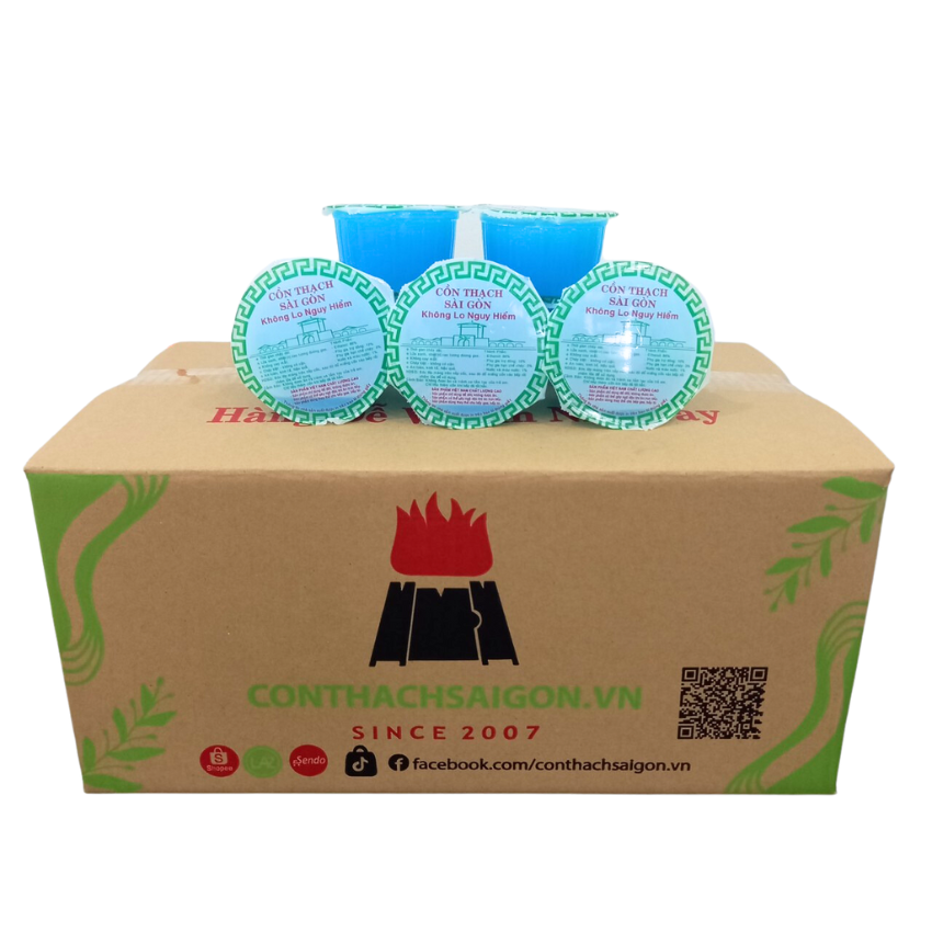 Cồn Thạch Sài Gòn 125gr/ly – Nhiên liệu nấu nướng sạch và an toàn, giao hàng nhanh tại Quận 2