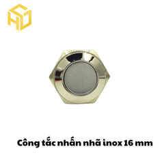 Công Tắc Nhấn Nhả inox 16mm, Nút Nhấn Nhả Tạm Thời