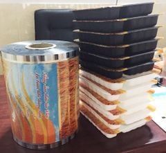 Cuộn màng dán khay thực phẩm dài 500m | Cuộn màng dán khay cơm