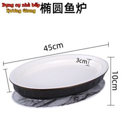 Đĩa Hâm Nóng Hình Oval Kèm Bếp Cồn Nến Hâm Nóng GDNB-37