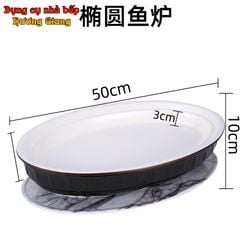 Đĩa Hâm Nóng Hình Oval Kèm Bếp Cồn Nến Hâm Nóng GDNB-37