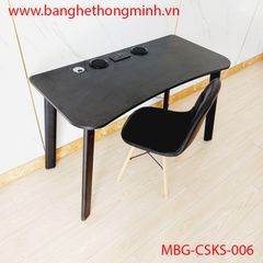 Bàn Làm Việc Gỗ MDF Tích Hợp Sạc không dây, Sạc USB, loa Kết Nối Bluetooth