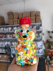 Chai Nhựa PET Hình Gấu Đỏ Padmington 450ml | Chai Lọ PET Dễ Thương An Toàn Cho Bé