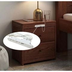(PKNT-022) Ổ Cắm Dẹp 220V Tích hợp Cổng USB Type A|Phụ kiện nội thất thông minh