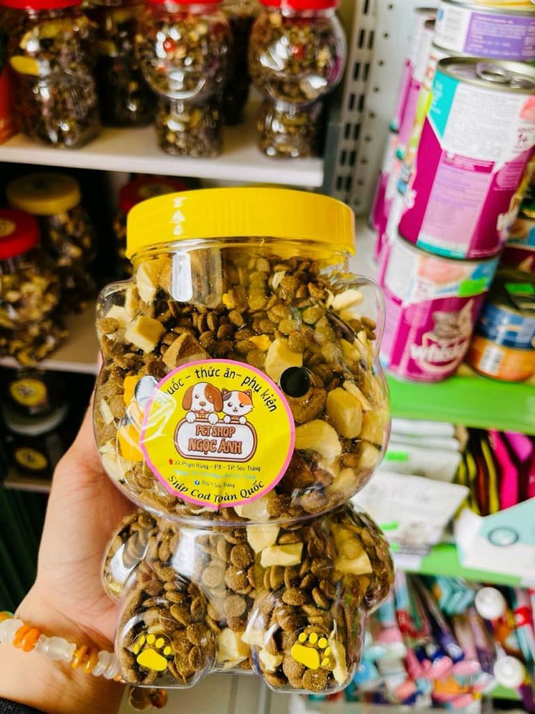 Hủ Nhựa 1 Lít Hình Gấu | Hũ Nhựa 1000ml Hình Gấu