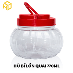 Hũ Nhựa Mẫu Bí Lớn 770ml (Quai)