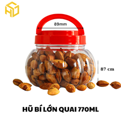Hũ Nhựa Mẫu Bí Lớn 770ml (Quai)