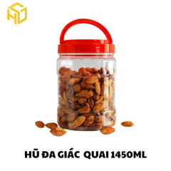 Hũ Đa Giác 1450ml Có Quai