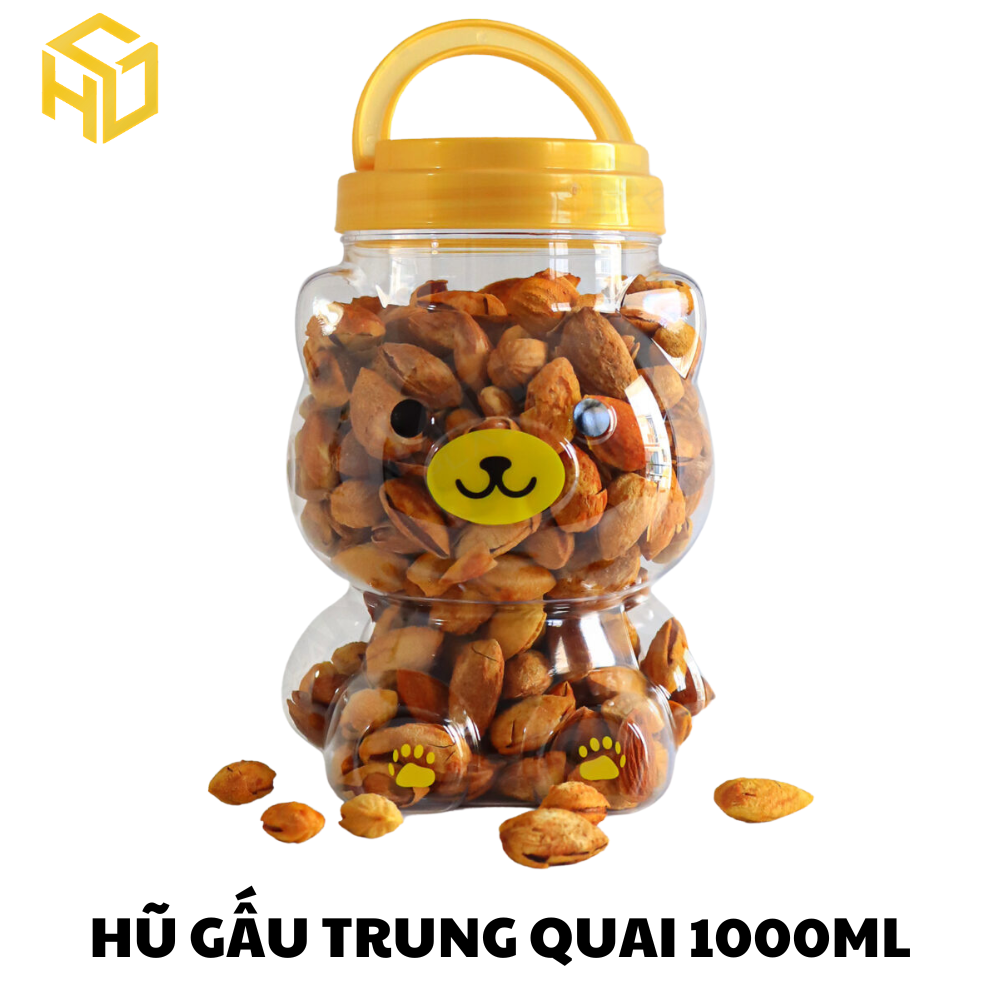 Hũ Gấu Trung 1000ml Có Quai