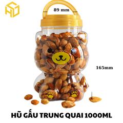 Hũ Gấu Trung 1000ml Có Quai