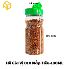 Hũ Gia Vị 010 Nắp Tiêu - 180ml