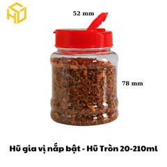 Hũ Gia Vị Nắp Bật | Hũ Tròn 20 - 210ml