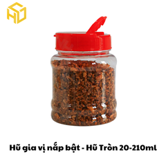 Hũ Gia Vị Nắp Bật | Hũ Tròn 20 - 210ml