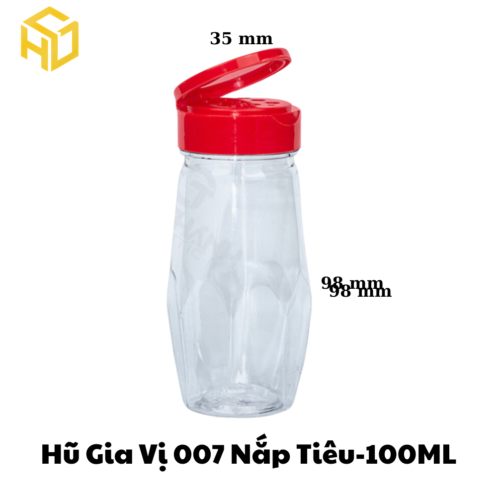 Hũ Gia Vị Nắp Tiêu 007 - 100ml