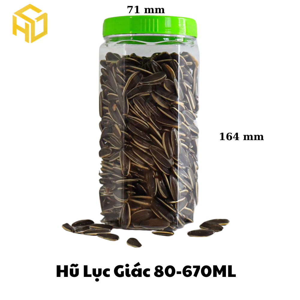 Hũ Lục Giác 80 - 670ml