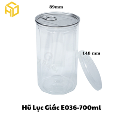Hũ Lục Giác E036 - 700ml