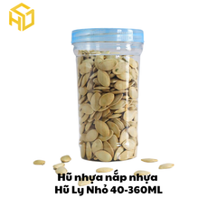 Hũ Nhựa Nắp Nhựa | Hũ Ly Nhỏ 40 - 365ml