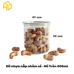 Hũ Nhựa Nắp Nhôm Xé | Hũ Tròn 400ml