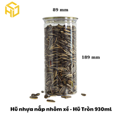 Hũ Nhựa Nắp Nhôm Xé | Hũ Tròn 930ml